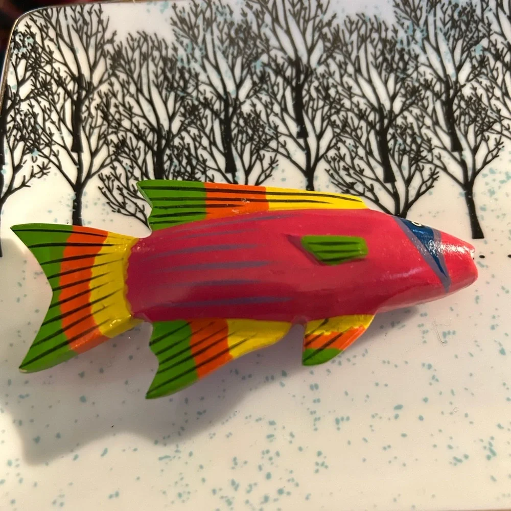 Vintage Tropical Fish Barrette